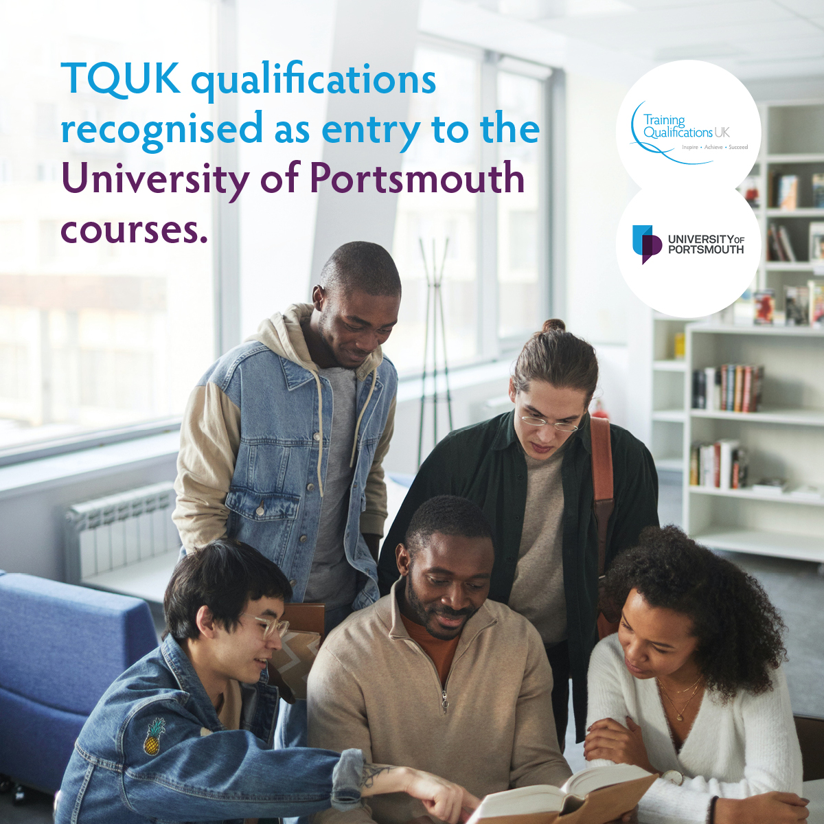 TQUK qualifications recognised as entry to the University of Portsmouth  courses